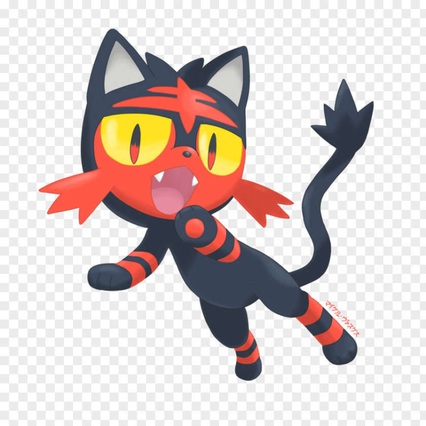 Sun Cat Pokémon Ultra And Moon & Litten PNG