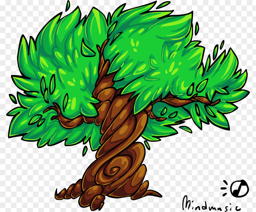 Swirl Tree Clip Art PNG