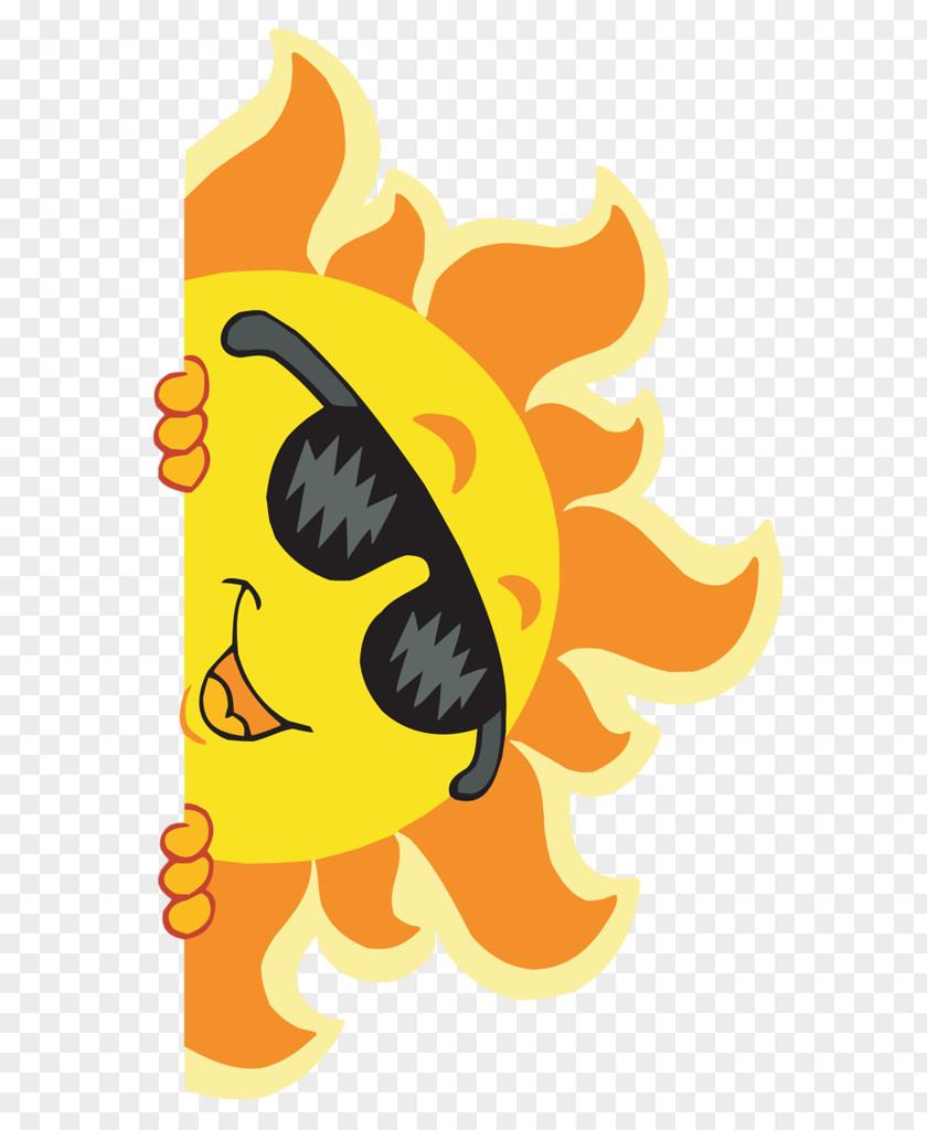 Yellow Sun Summer Camp Child Clip Art PNG