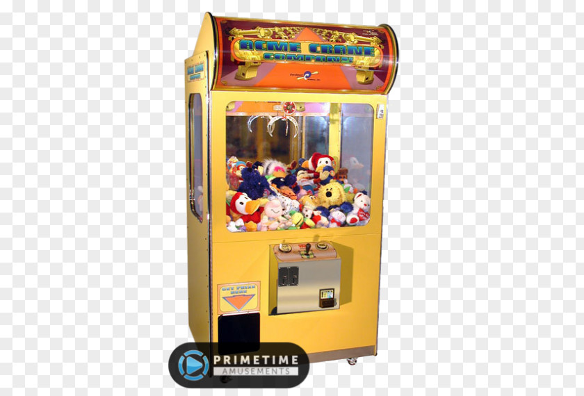 Crane Claw Redemption Game Arcade Machine PNG