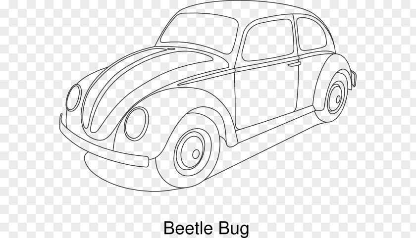 Beetle Outline Cliparts Volkswagen Car Golf MINI Cooper PNG