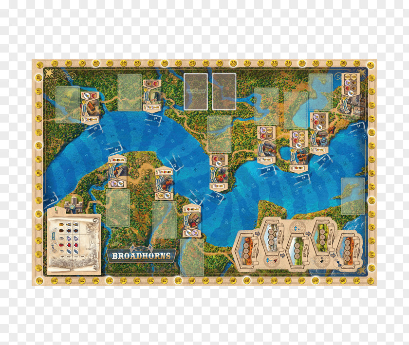 Game Map Mississippi River Board Rio Grande Games Player PNG