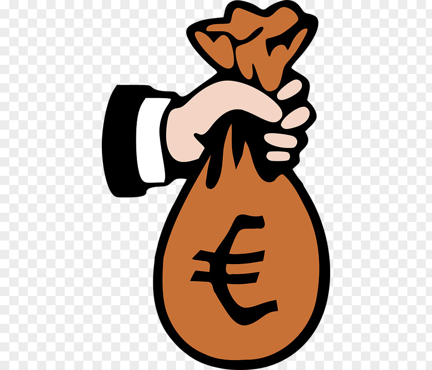 Geldeuro Money Bag Clip Art PNG