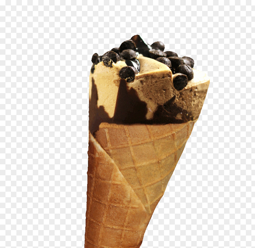 Ice Cream Chocolate Gelato Cones PNG