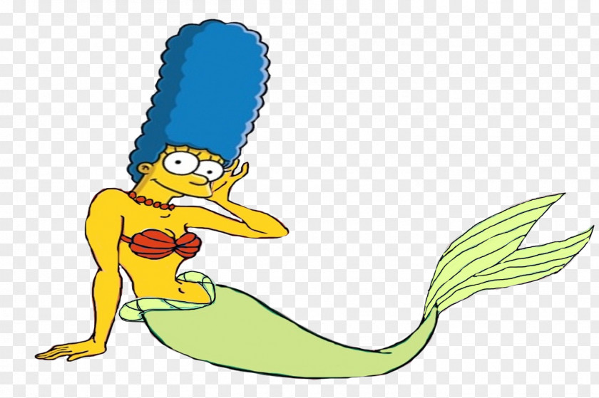 Mermaid Marge Simpson Homer Lisa Maggie Bart PNG
