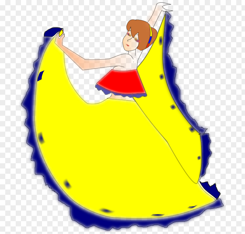 Yellow Dancer Cumbia Dance Clip Art PNG