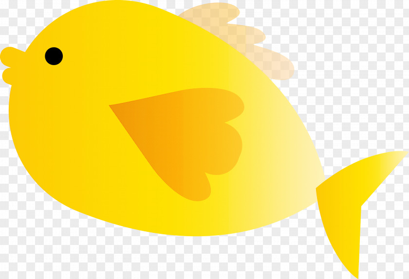 Yellow Fish Butterflyfish Logo PNG