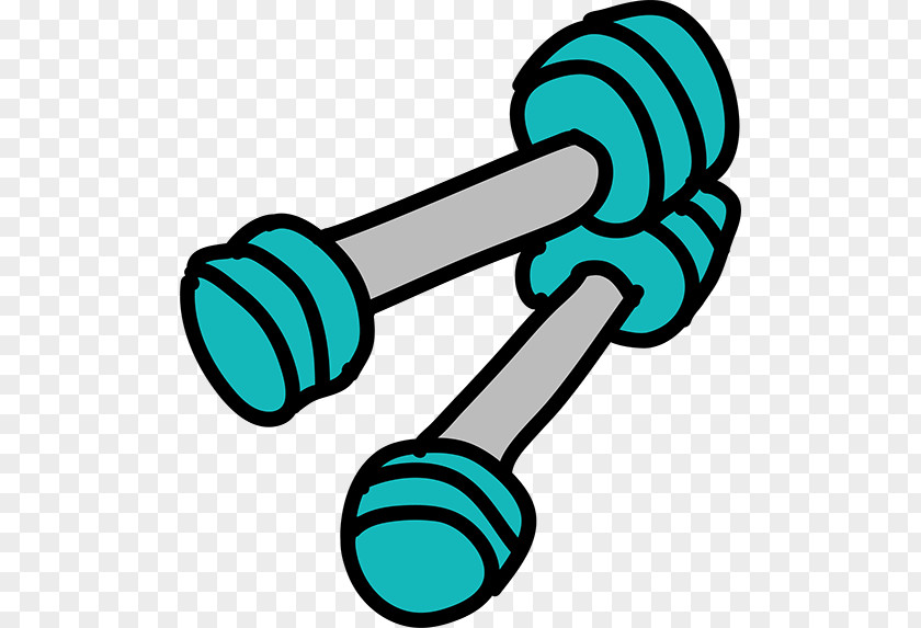 Hand-painted Dumbbell Cartoon Clip Art PNG