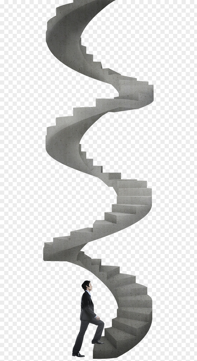 Man Rotating Stairs Spiral Escalier Xe0 Vis PNG