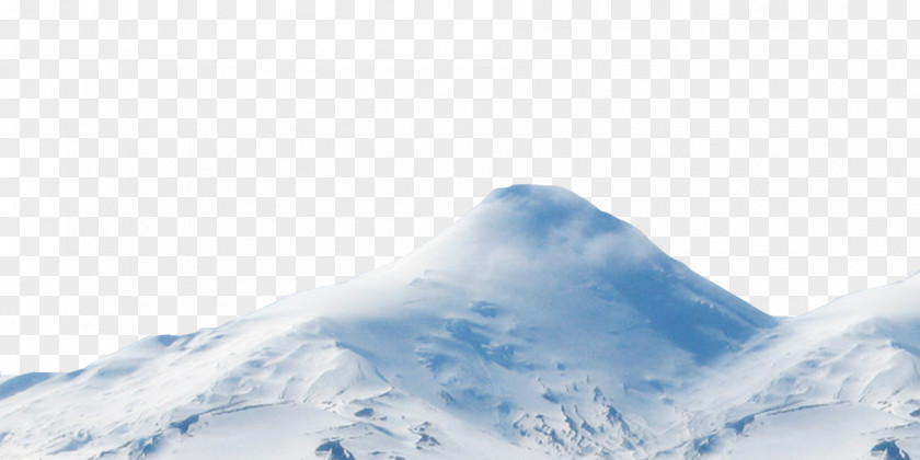 Snow-covered Mountain Peak Snow Computer File PNG