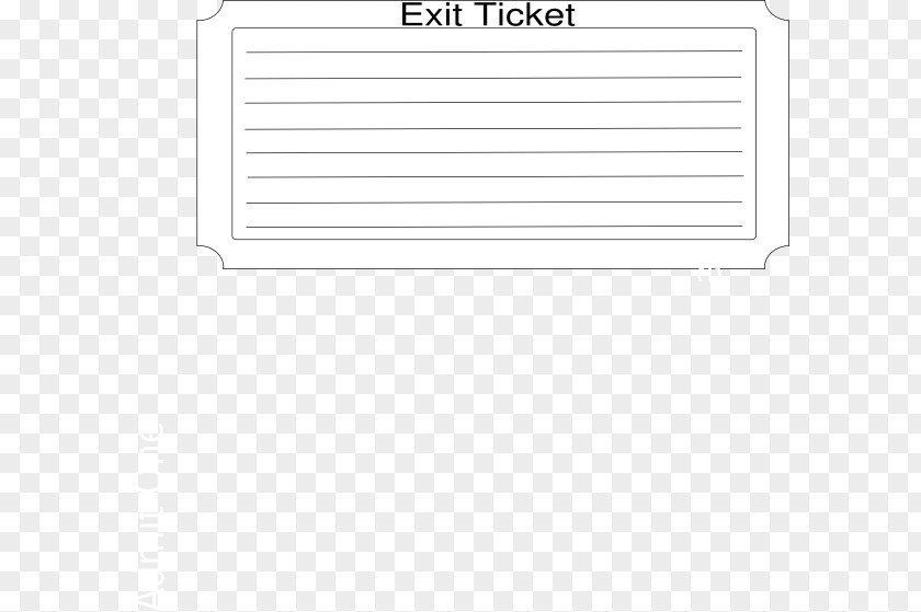 Ticket Paper Rectangle Area Document PNG