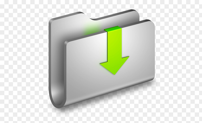 Downloads Metal Folder Computer Icon Angle Brand PNG