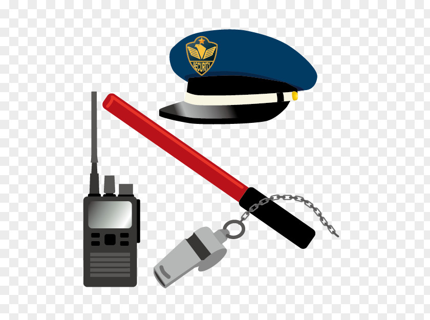 Cartoon Police Equipment Officer Security PNG