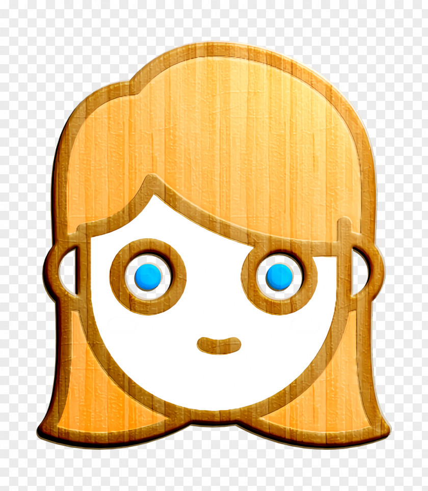 Linear Color Emoticons Icon Girl People PNG