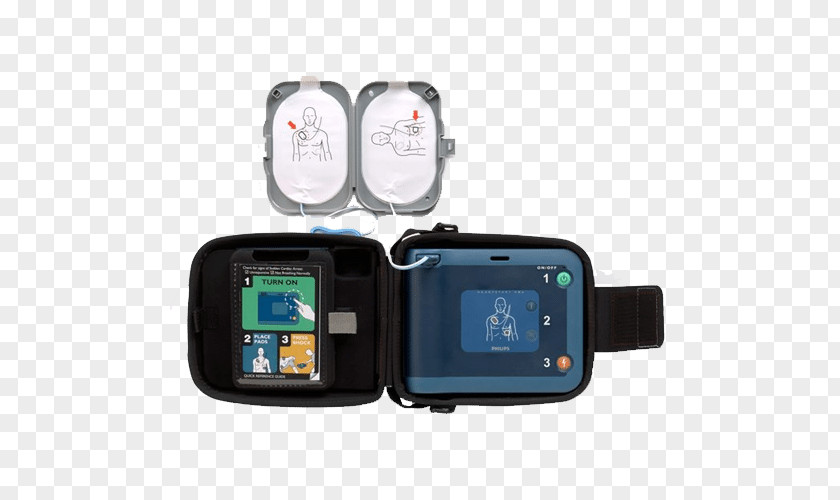 Philips HeartStart FRx AED Defibrillator Automated External Defibrillators Smart Pads II Infant/Child Key PNG