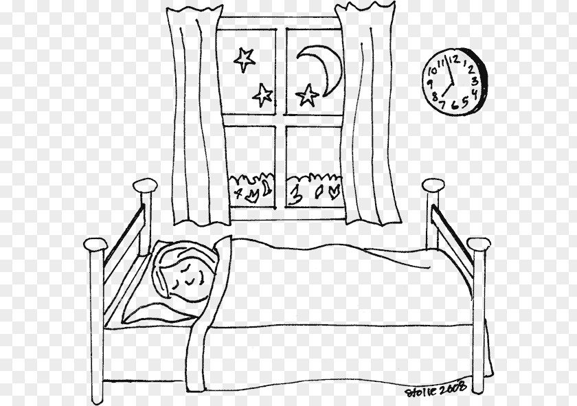 Go To Bed Coloring Book Child Sleepover PNG