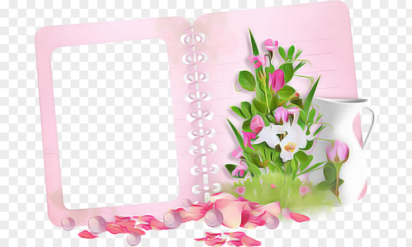 Plant Picture Frame Background Pink PNG