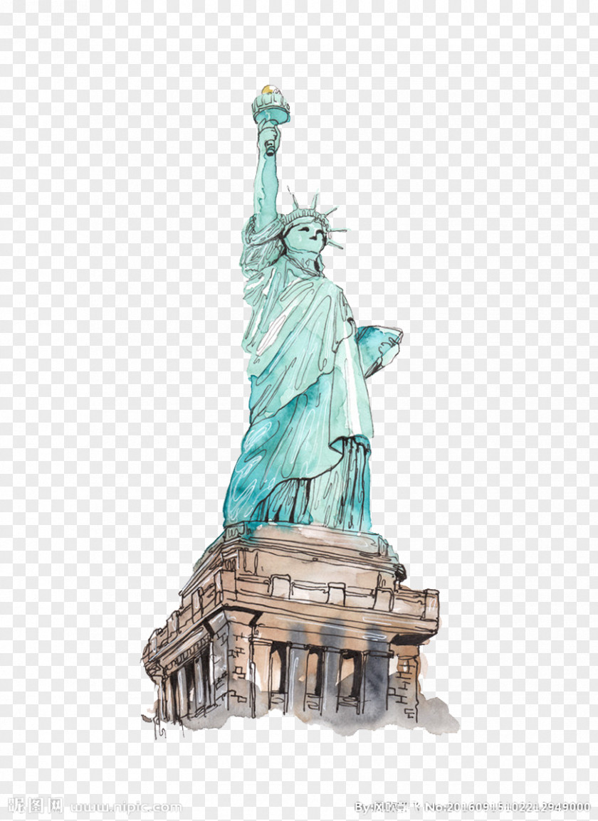 Goddess Of Victory Statue Liberty Historic Site Illustration PNG