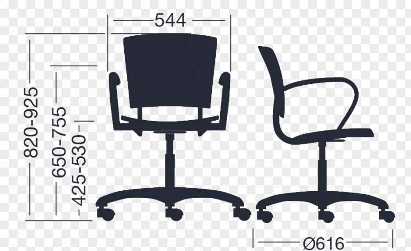 Line Office & Desk Chairs Armrest PNG