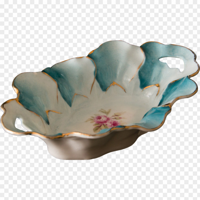 Plate Porcelain Bowl Tableware Turquoise PNG