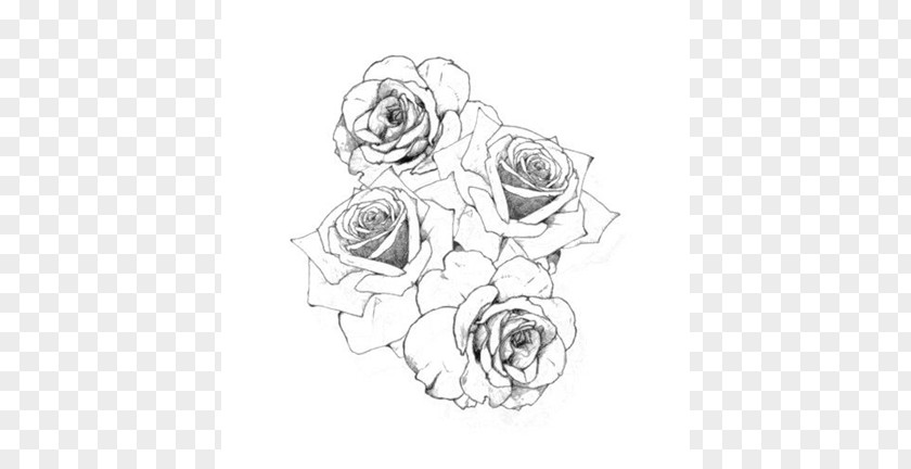 Rose Tattoo Drawing Flash Image PNG