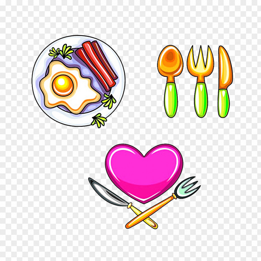 Cutlery Dishes Fork Pattern Hot Dog Fast Food Doughnut Street PNG