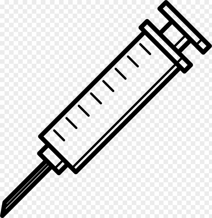 Simple Injection Needle Hypodermic Syringe Icon PNG