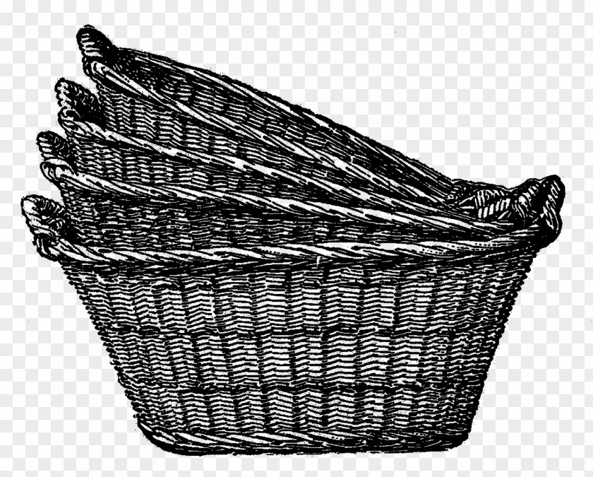 Laundry Basket Wicker Hamper Room Clip Art PNG