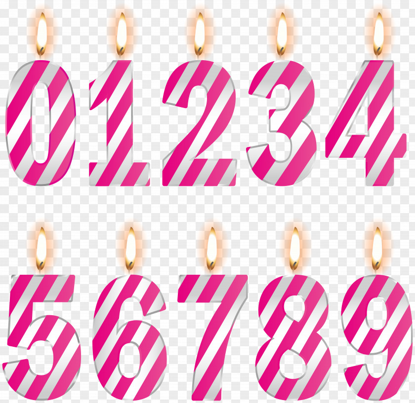 Numbers Birthday Candles Pink Clip Art Image File Formats Lossless Compression PNG