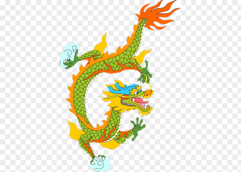 Creative Color Dragon China Chinese Mythology PNG