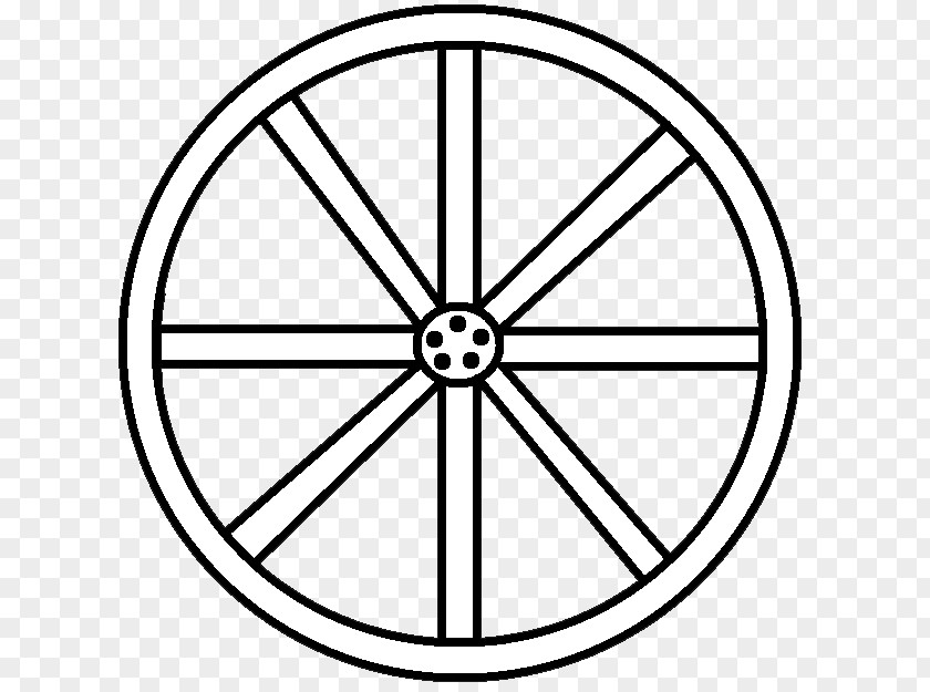 Wagon Wheel Cliparts Coloring Book Black And White Clip Art PNG