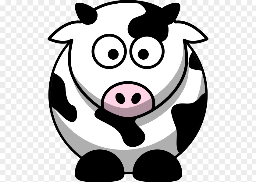 Black Cow Cattle Cartoon Clip Art PNG