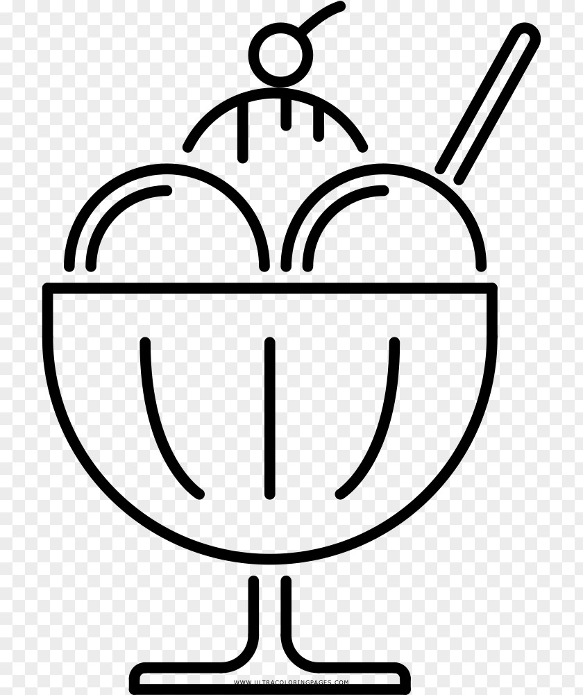 Blackandwhite Coloring Book Ice Cream Cones PNG