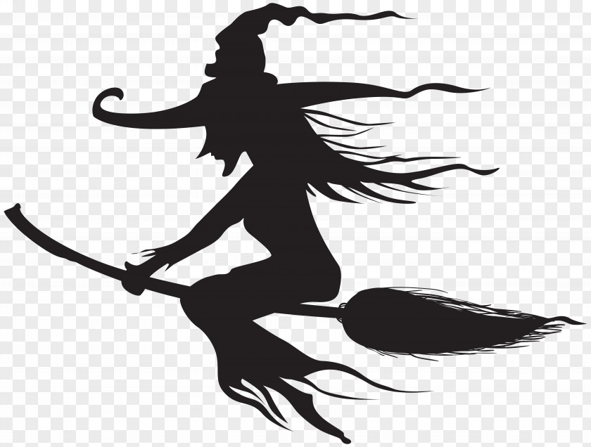 Halloween Witch Silhouette Clip Art Witchcraft PNG