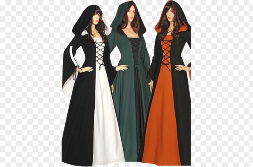 Maid Of Honor Middle Ages Robe Dress Gown English Medieval Clothing PNG