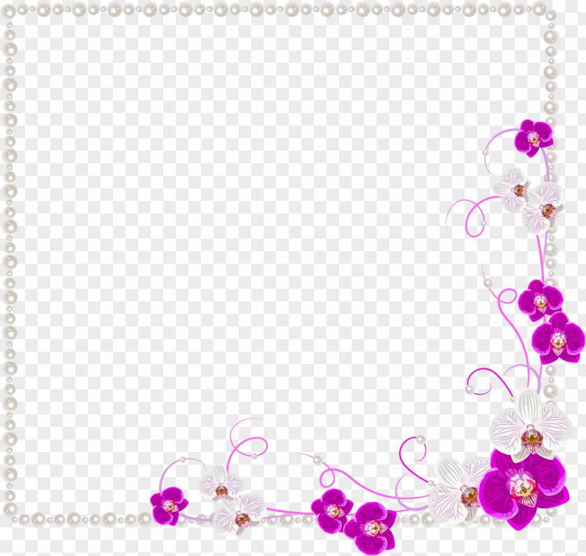 Purple Fresh Flower Bones Border Euclidean Vector Picture Frame Violet PNG