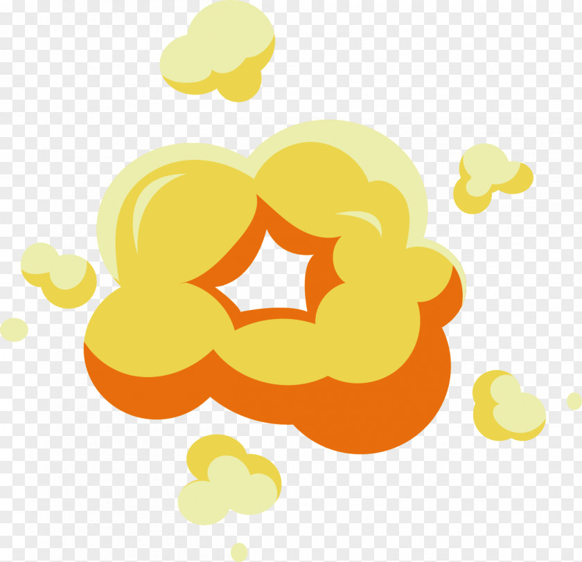 Cool Cartoon Cloud Explosion PNG