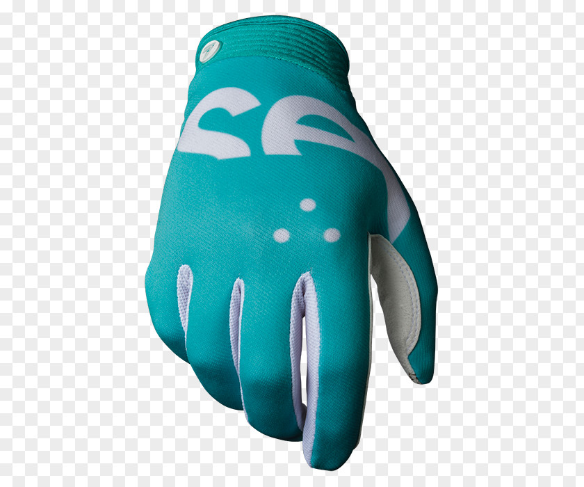 Cycling Glove Maroon Blue Teal PNG