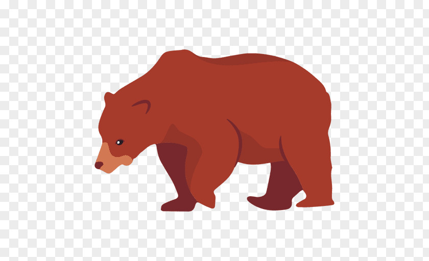 Flat Image Grizzly Bear Polar Brown PNG