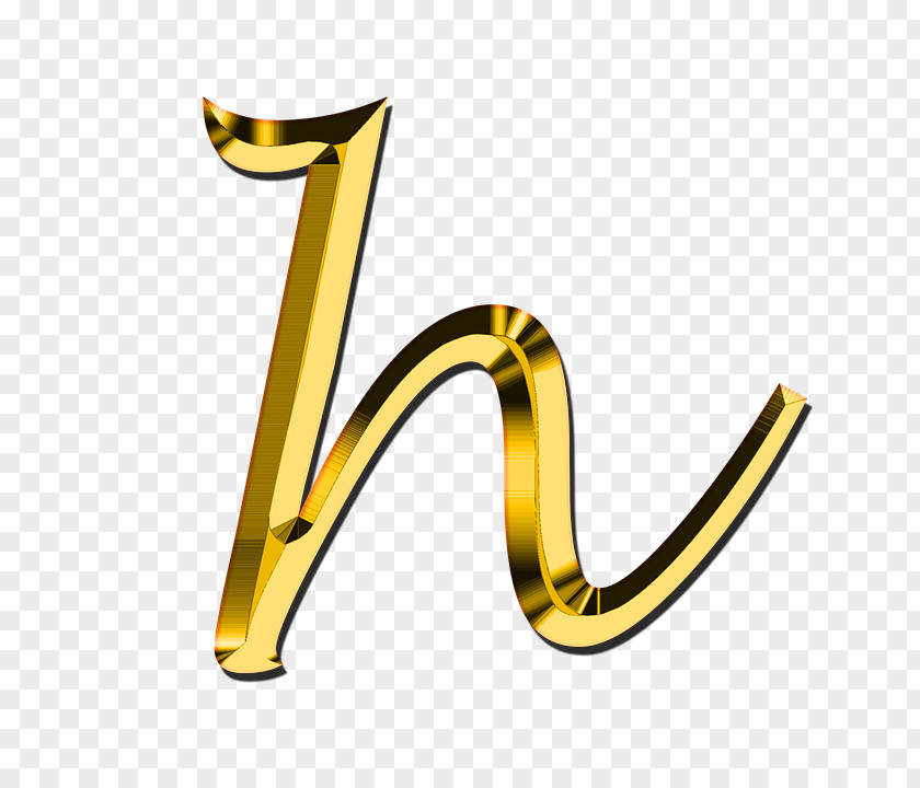 Gold Letter Alphabet PNG