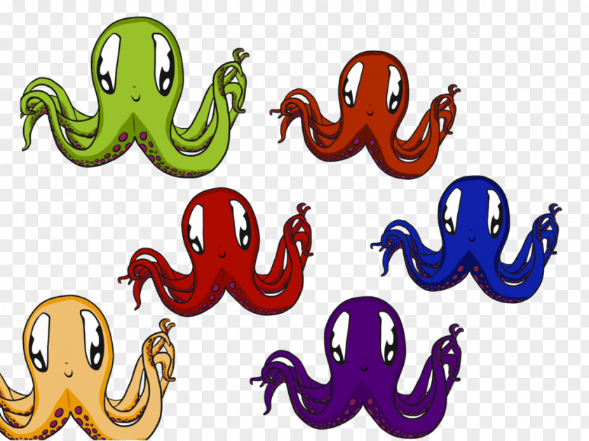 Octopus Green Clip Art Illustration Character Pattern PNG