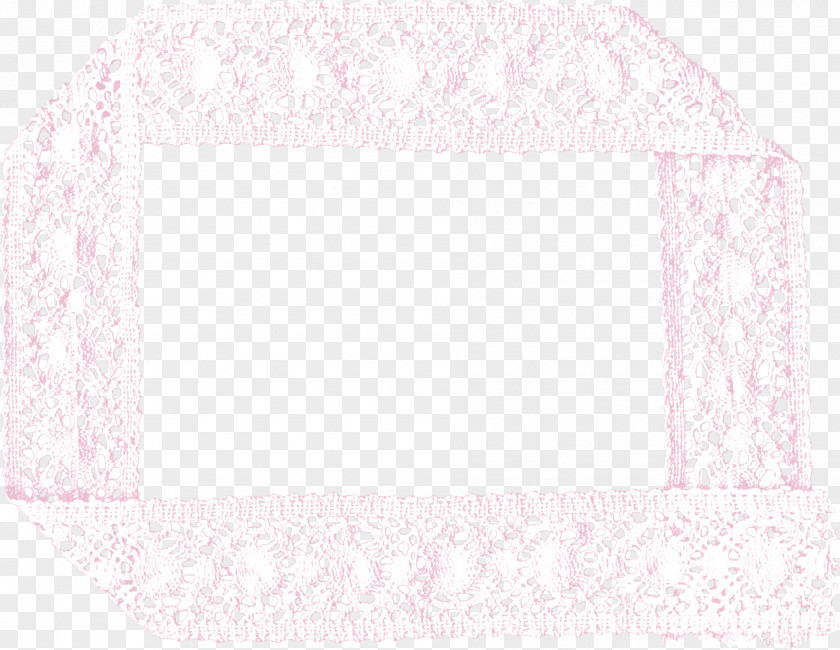 Pink Ribbon Box Picture Frame Placemat Rectangle Pattern PNG