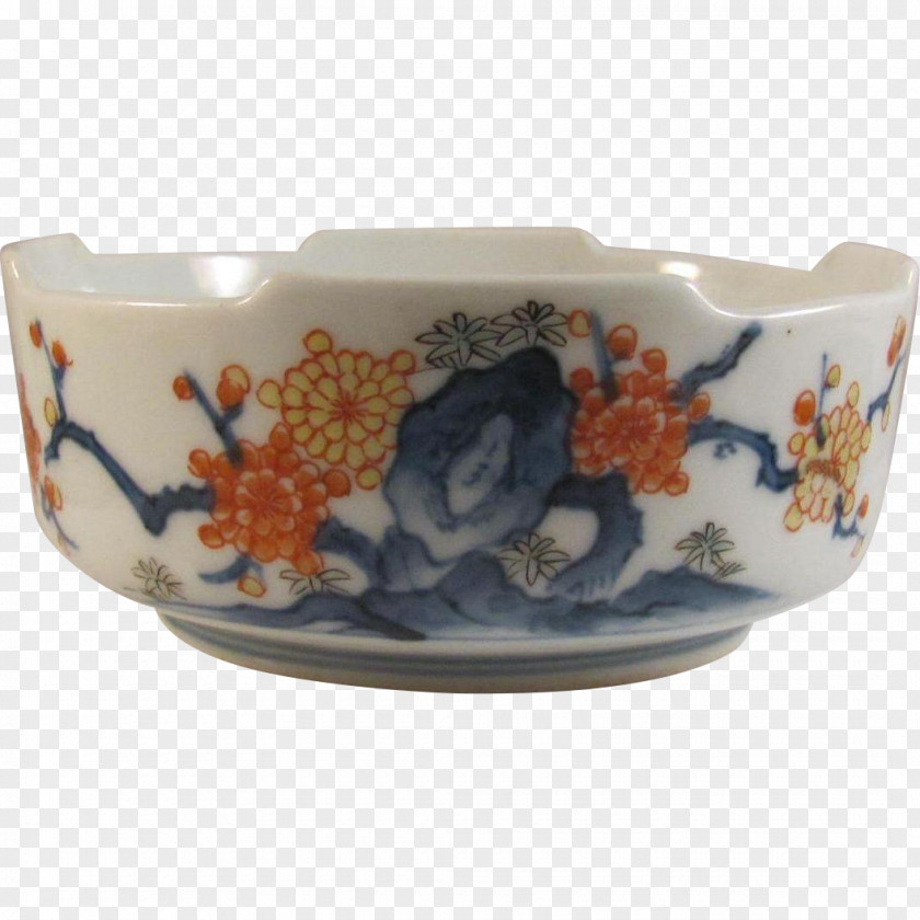 Porcelain Bowl Arita Kakiemon Blue And White Pottery Ceramic PNG
