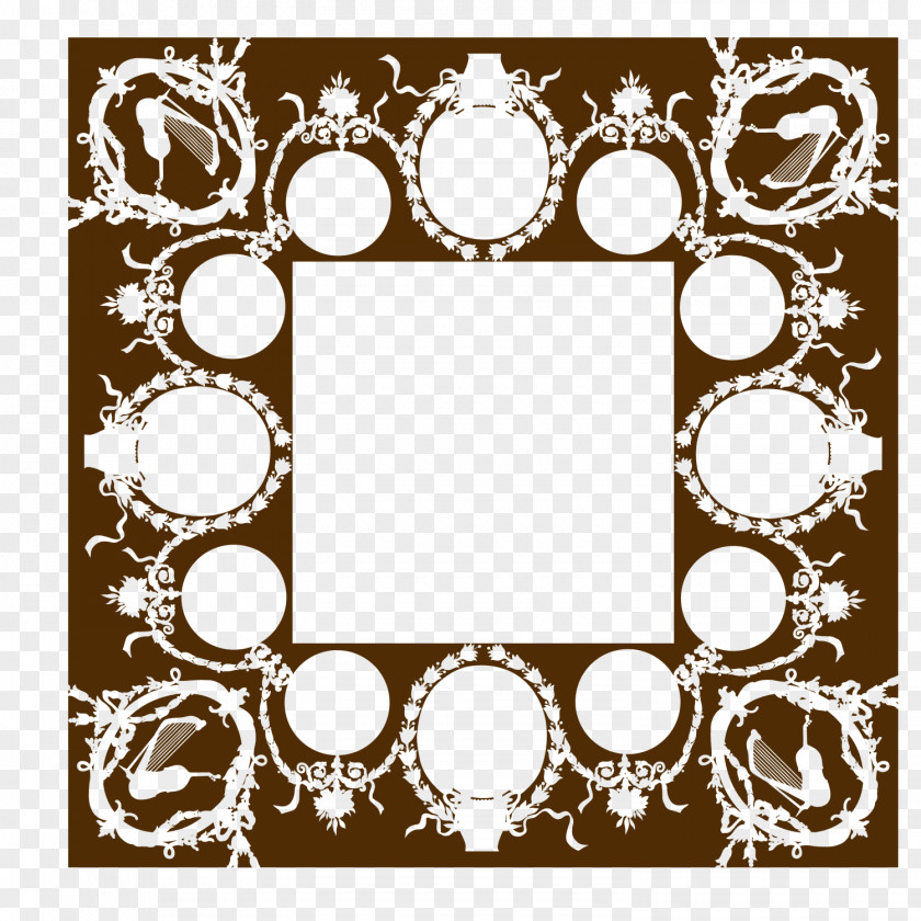 Square Elements Picture Frame Clip Art PNG