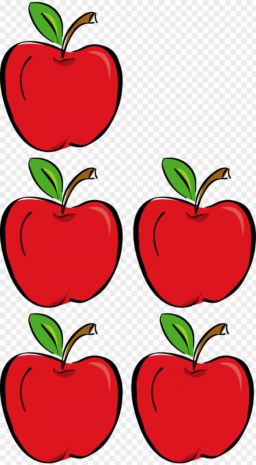 Apple Fruit Addition Mathematics Clip Art PNG