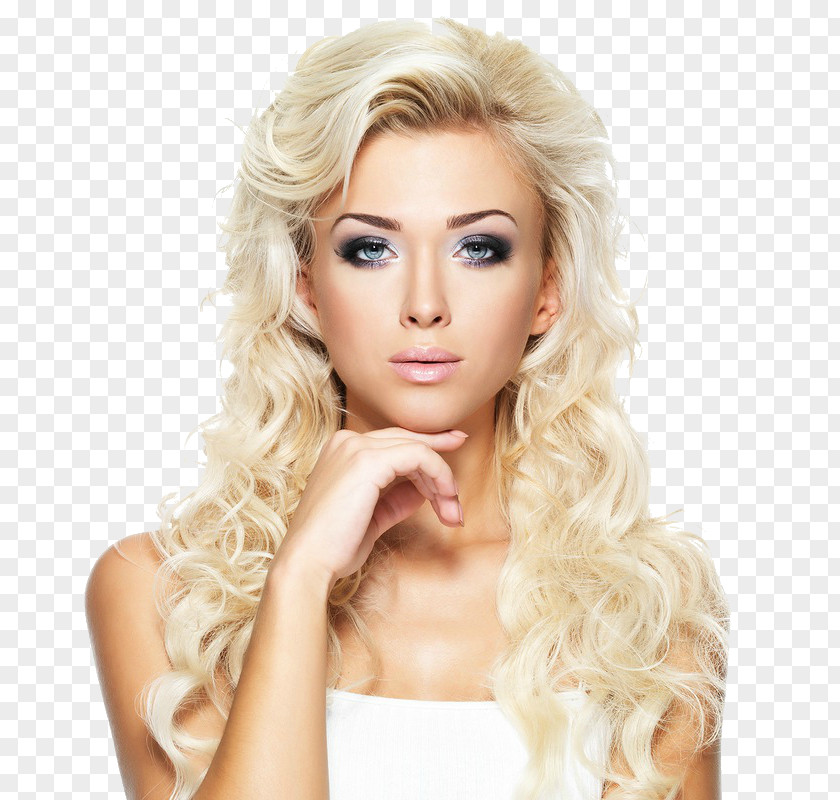 Ladies Flyer Hairstyle Artificial Hair Integrations Lace Wig Blond PNG