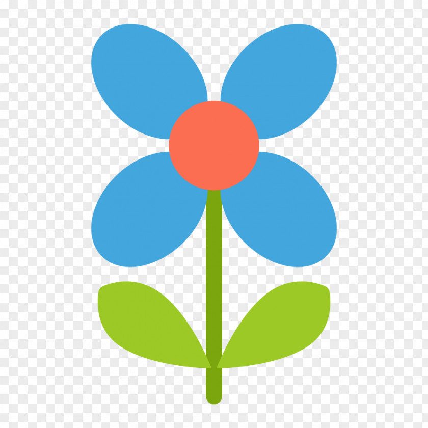 Symbol Plant Blue Flower PNG