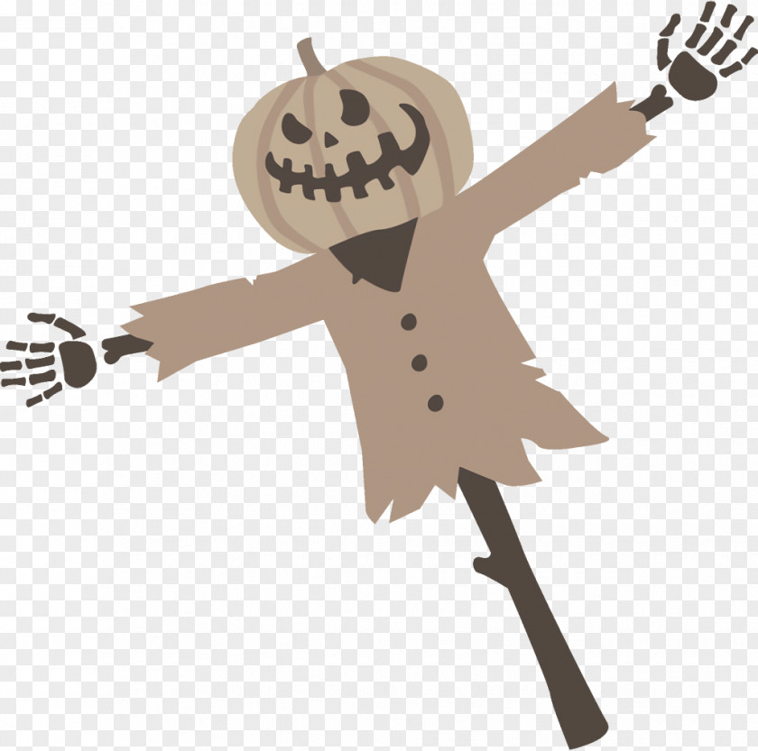 Animation Cartoon Scarecrow Jack-o-Lantern Halloween PNG