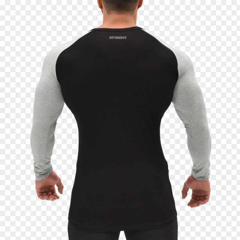 Long-sleeved Raglan Sleeve T-shirt Shoulder PNG