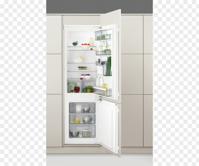 Refrigerator AEG SCB61824LF Refrigerator-Freezer, White Heureka.sk Freezers PNG